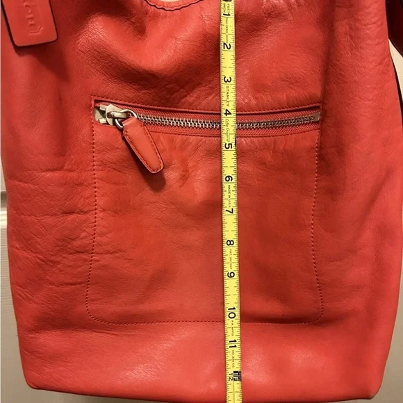 Coach Red Leather Legacy Hobo Women's Bag - Picture 15 of 16